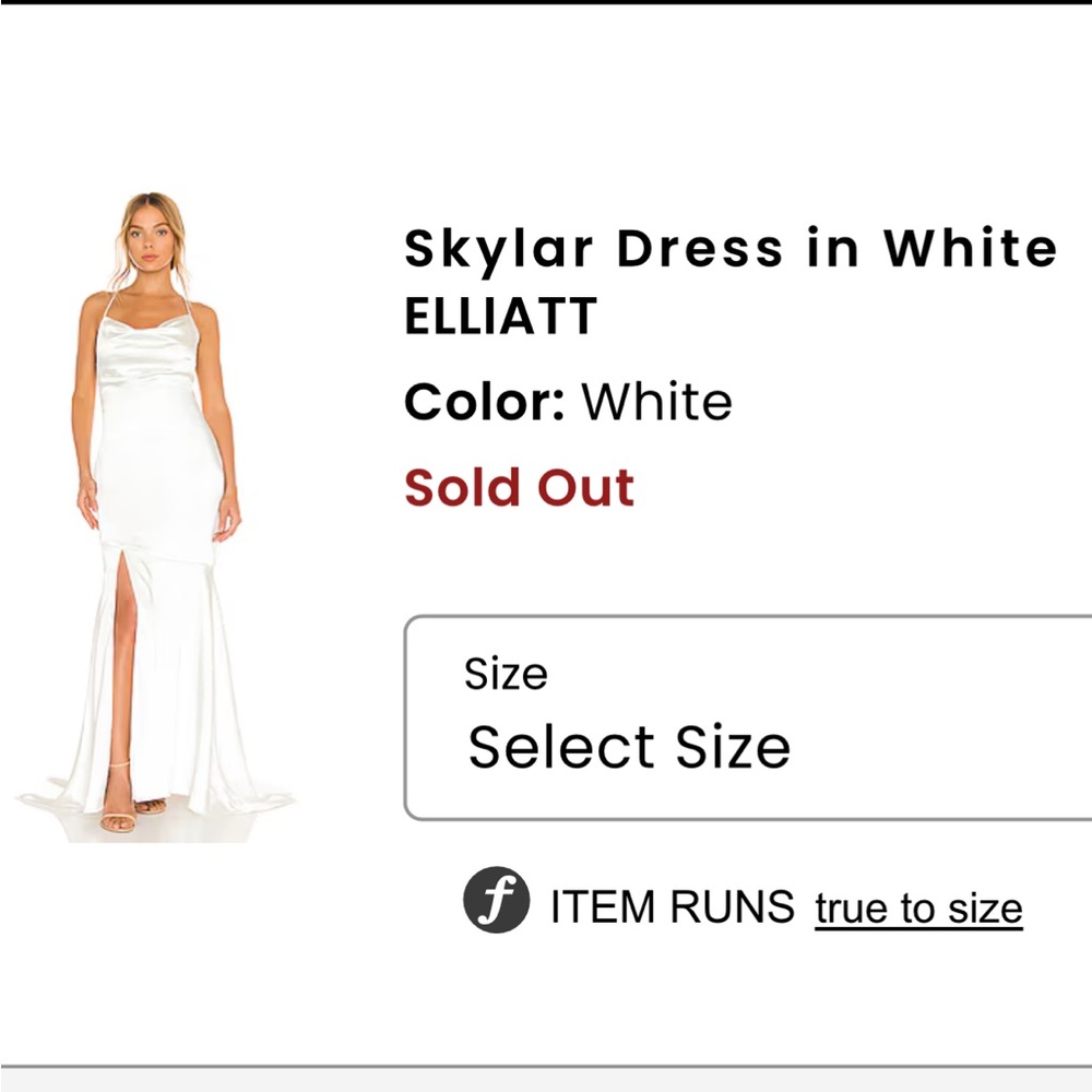 Elliatt Skylar Dress in White
